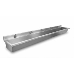 Lavatório Coletivo Com 5 Torneiras 2,50m - Construinox